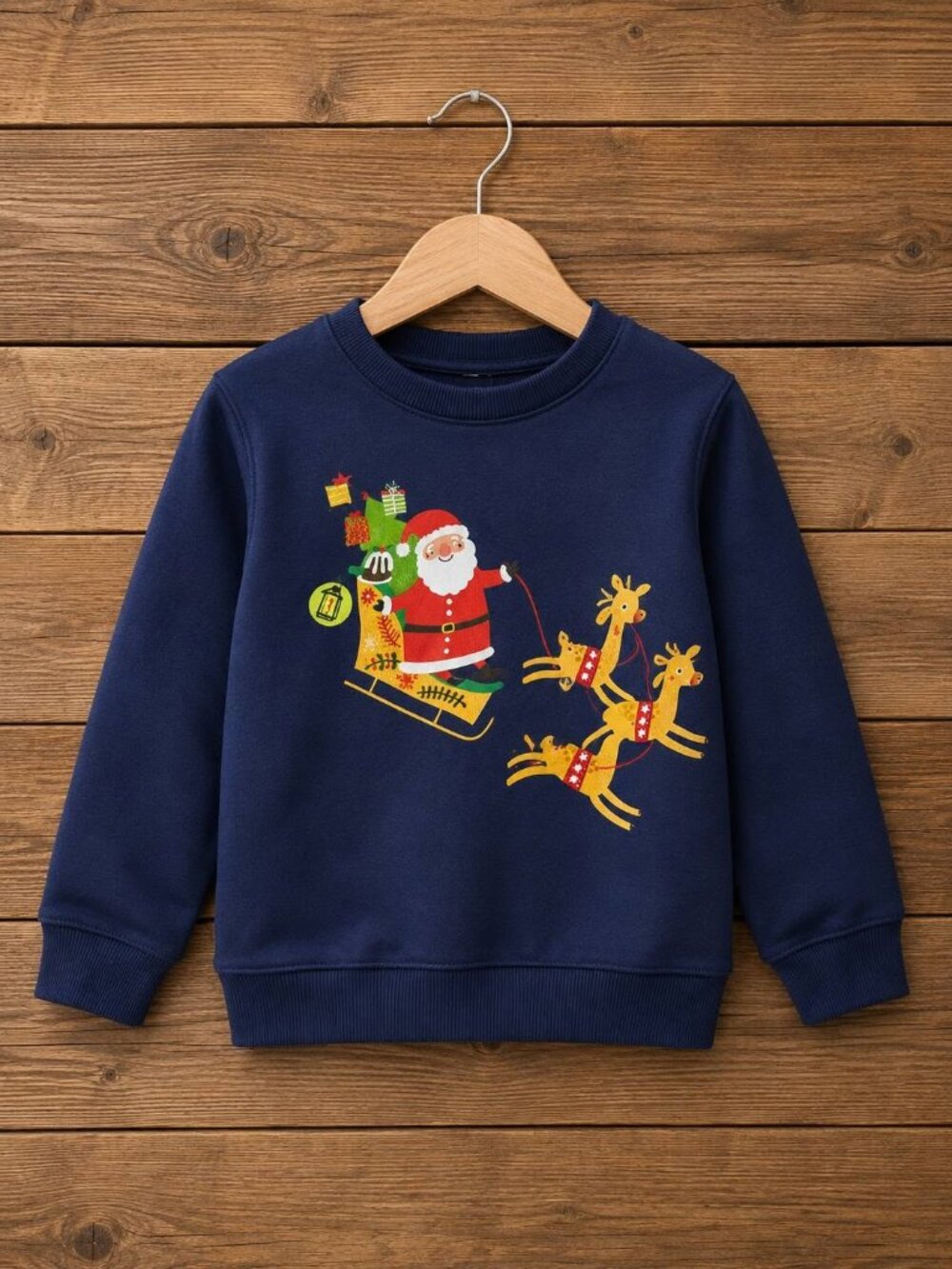 New Child's Crew Neck Christmas Sleigh 3T